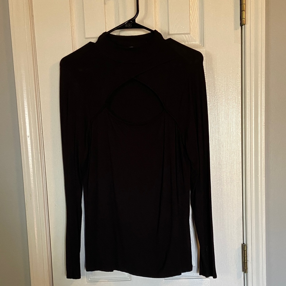 MICHAEL Michael Kors Black Long Sleeve Top